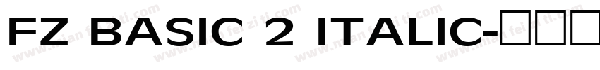 FZ BASIC 2 ITALIC字体转换